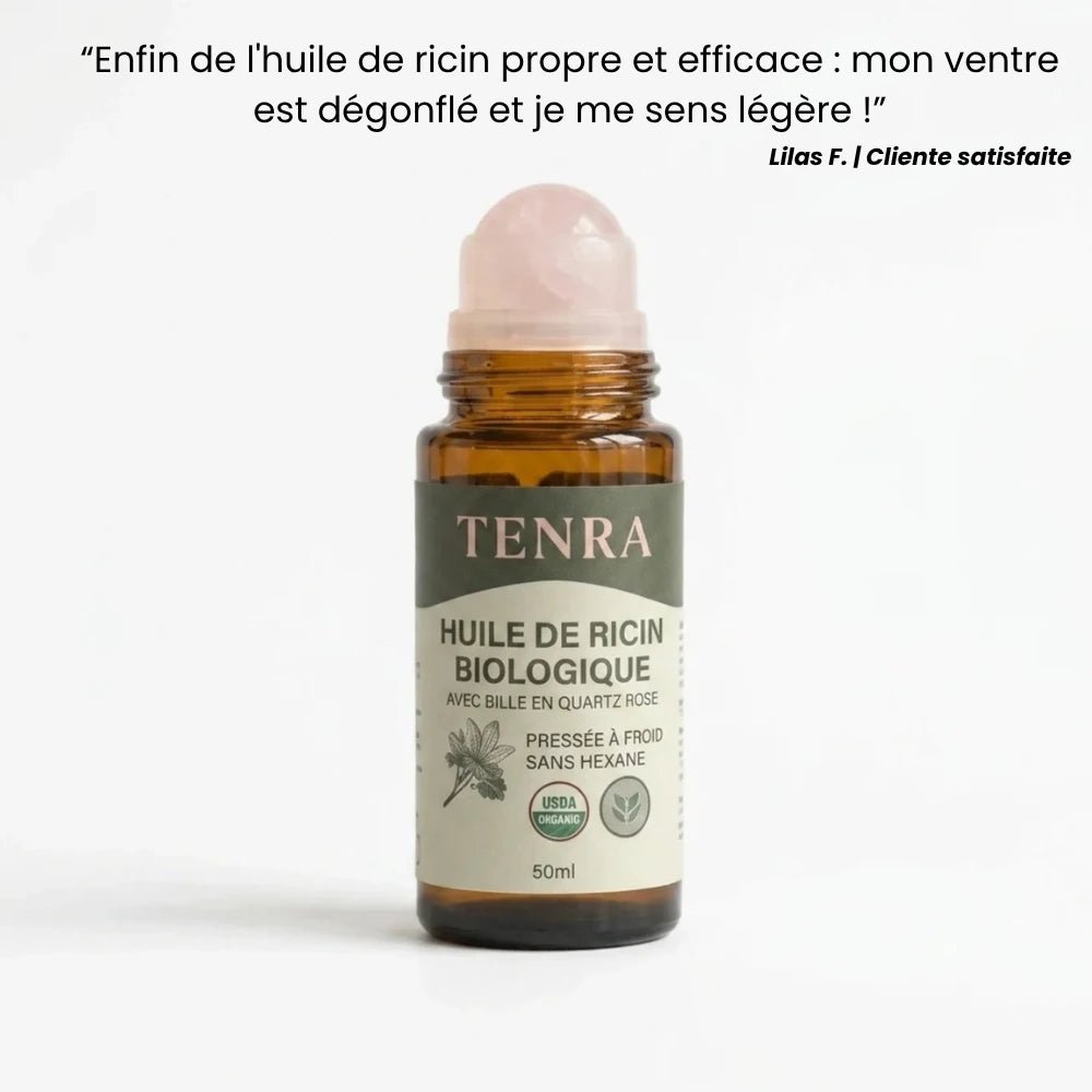 Tenra | Roll - On à l'Huile de Ricin 100% Biologique - Tenra
